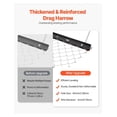thumbnail image 3 of Drag Harrow, 4 x 5 ft Chain Harrow - Made from Q235 Steel, UTV Tractor Attachments for Landscape Leveling or Sod Prepping, Durable Harrow Rake for Gravel Driveway, Farm Field Garden Black, 3 of 9