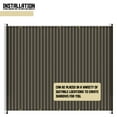 thumbnail image 4 of 6'x21' Pergola Replacement Cover Canopy Sun Shade Screen Panel with Gromets Weighted Rods for Patio Deck Backyard Hollow out Brown, 4 of 5