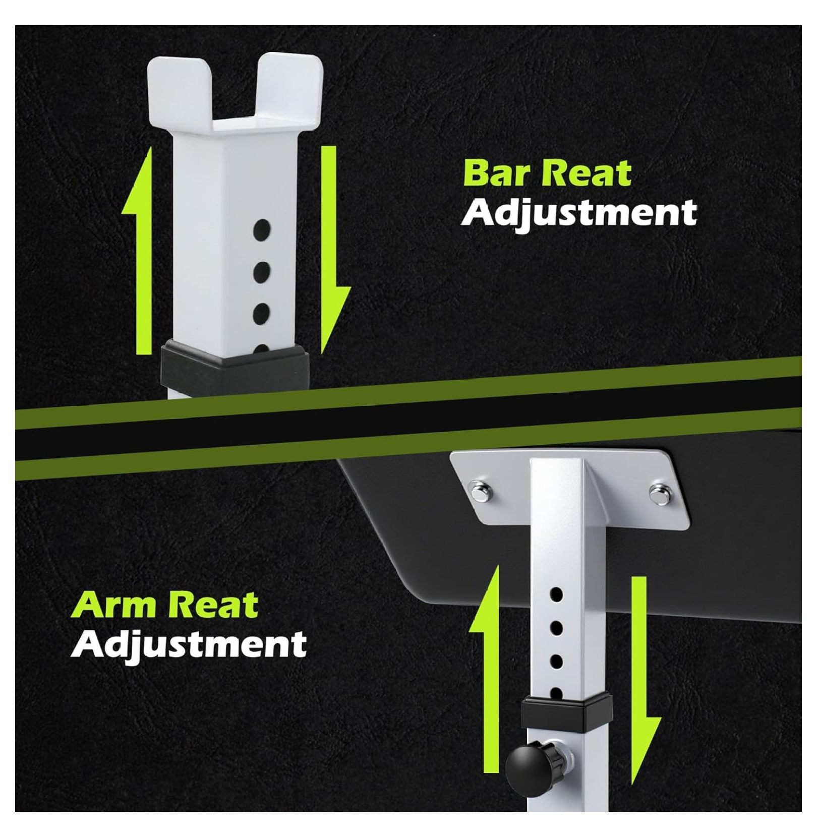 JungleA Adjustable Arm Preacher Curl Machine,Bicep Tricep Muscle Strength Training Weight w/Rack,Seated Arm Isolated Rack and Dumbbell Station for Home Gym Workout, Lbs Capacity
