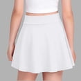 thumbnail image 7 of KPOPLK Girls Tennis Skirts with Pockets Athletic Skorts Inner Shorts High Waisted Sports Golf Running Skirt(5-6 Years,White), 7 of 7