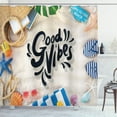 thumbnail image 1 of Ambesonne Chill Shower Curtain, Beachme, 69"Wx75"L, Multicolor, 1 of 2