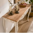 thumbnail image 2 of YIYADO Entrance Console Table with Carved Detail, 43.31 Inch Couch Table Behind Sofa, Vintage French Country Entry Table with Carved Wood and Hallway Curved Legs, Living Room - Antique White, 2 of 6