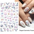 thumbnail image 2 of 10 hojas de pegatinas autoadhesivas para decoración de uñas, diseños de decoración para esmalte de gel., 2 of 5