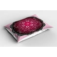 thumbnail image 2 of Ambesonne Purple Mandala Pillow Sham 2 Pack, Classic Baroque, 36"x20", Pale Pink Maroon Black, 2 of 3