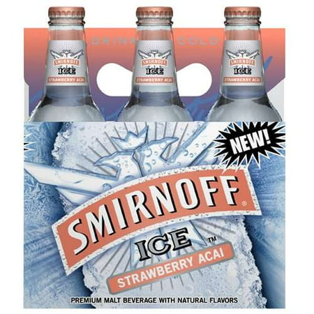 Smirnoff Ice Smirnoff Ice Strawberry Acai Flavored Malt Beverage Smirnoff Ice Acai, 612 l