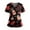Black, variant on CCRFTGI Valentines Scrubs for Women Funny Love Heart Print Nurse Uniforms Trendy V-Neck Scrub Tops Party Short Sleeve Medical Workwear with Pockets Red L