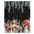 thumbnail image 2 of Mushroom Sheer Curtains 108 Inches Extra Long, Botanical Sage Green Eucalyptus Leaves Light Filering Curtains, Privacy Drapes Simi Floor to Veiling Curtain for Living Room Bedroom Window Treatment, 2 of 9