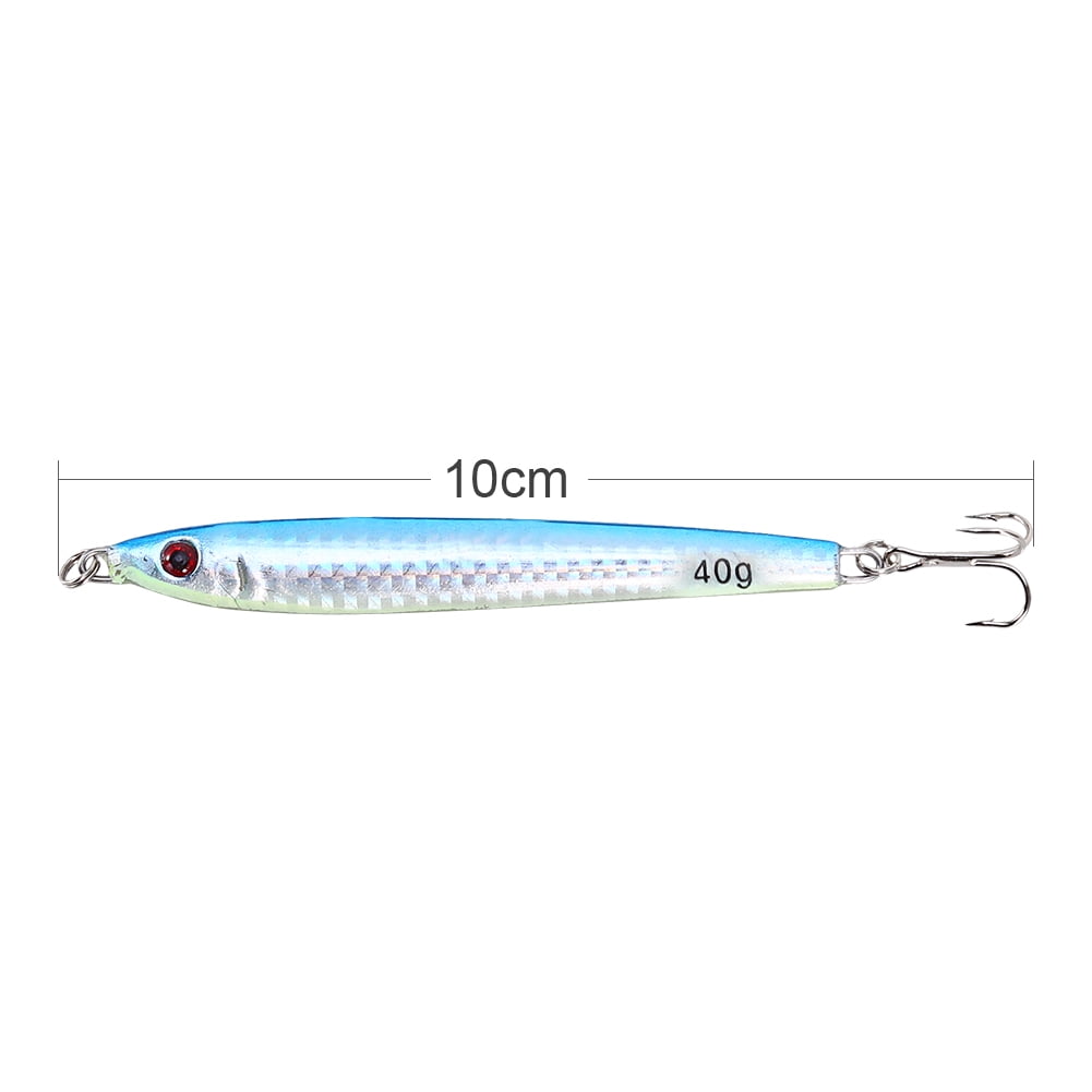 Sarapandan Sarapandan Hot 5pcs Lot Jigs Fishing Lures Metal Baits Iron Jig Sea Tackle 40g