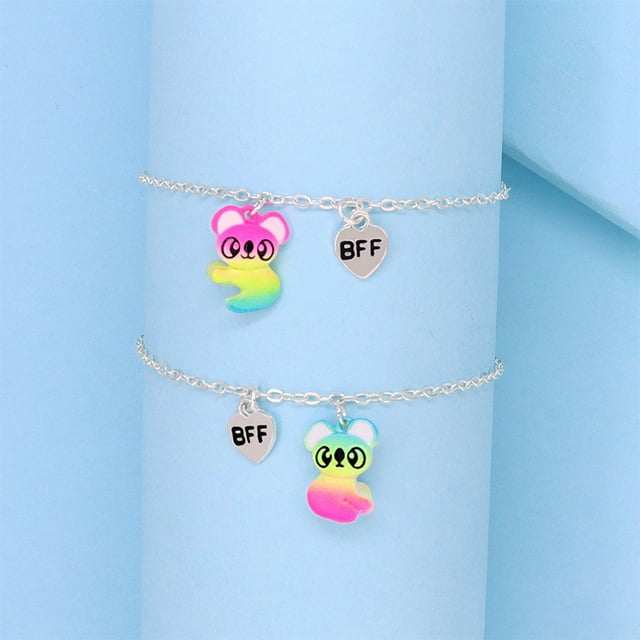 2 Pcs Girl's Bracelets Set, Little Girl Bracelets for Birthday Gift - 05#
