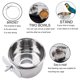 thumbnail image 5 of Paquete de 2 vasos para comedero de pájaros, soporte para abrazadera para cuenco de comida para loros, taza para gallinero, cuenco de agua para jaula de pájaros para periquitos grises africanos,, 5 of 5