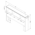 thumbnail image 3 of South Shore Little Treasures Full Bookcase Headboard (54"), 3 of 7