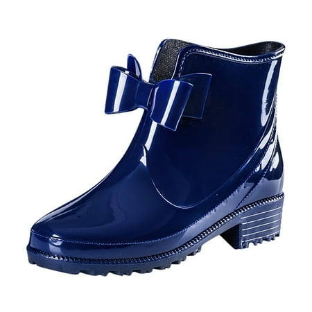 

Kmaischai Bride Wedding Shoes Women Rain Shoes Waterproof Shoes Comfortable Light Ankle Rain Frosted Outdoor Rain Water Shoes For Women Cook Mens Fashion Shoes Sneaker For Me