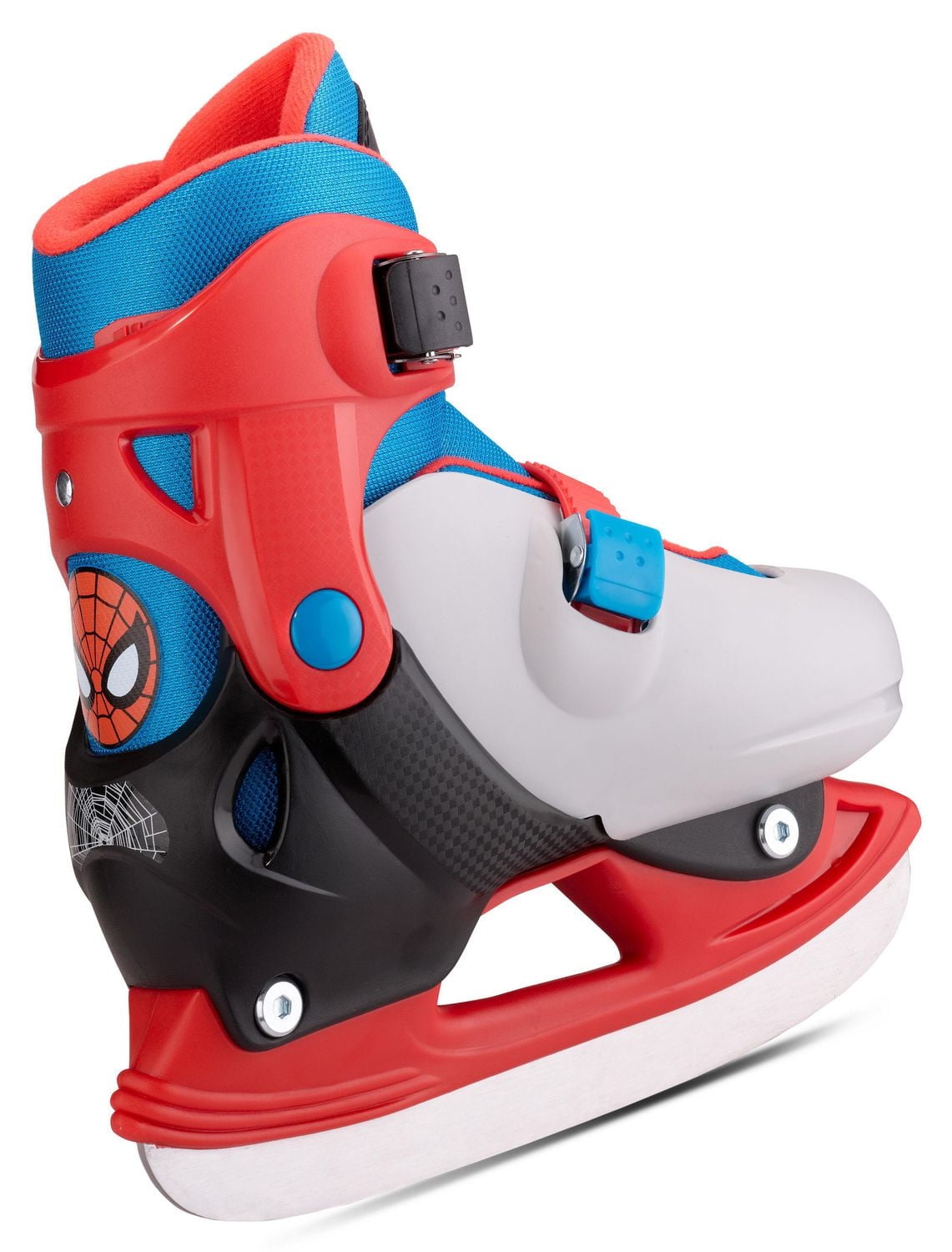 Marvel Spider-Man Hardshell Adjustable Ice Skates, small (Y12-2), grey / red