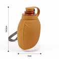 thumbnail image 4 of FEOLGEHLY Slow Feed Travel Dog Water Bowl Pet Water Bottle, Non Skid Leaf Shaped Silicone Portable Foldable Outdoor Drinking Water Container for Small Dogs and Indoor Cats Travel Use, 4 of 5