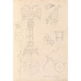 thumbnail image 2 of Augustus Pugin 14x18 Black Ornate Wood Framed Double Matted Museum Art Print Titled - Sketches, Volume Three (1847), 2 of 5