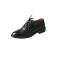 thumbnail image 2 of TMA EYES Baroque Retro carved British Style Lace-up Oxford Women's Casual Leather Shoes, 2 of 7