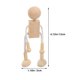 thumbnail image 2 of 7 Piezas de Figuras de de Madera en : Figuras de Robot para Pintar DIY, Figuras Articuladas, Muñeco de Clavija Robot para Bricolaje, 2 of 5
