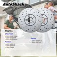 thumbnail image 2 of Rotores de Freno AutoShack 295 mm Recubiertos Plateado – 5 Pernos, 2 of 7