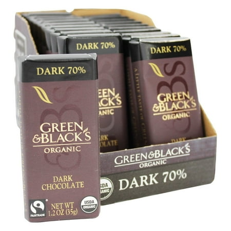 Green Black Dark Chocolate Impulse Bar 1.2 Oz - (Pack of 20) - Walmart.com