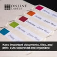 thumbnail image 3 of 3.434 x 0.667 File Folder Labels - Inkjet/Laser Printer - Online Labels (1000 Sheet Pack), 3 of 8