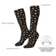 thumbnail image 4 of Balery Flower Pattern On Black Calcetines novedosos Calcetines deportivos Calcetines hasta la rodilla Calcetines de algodón Calcetines originales y geniales, 4 of 6