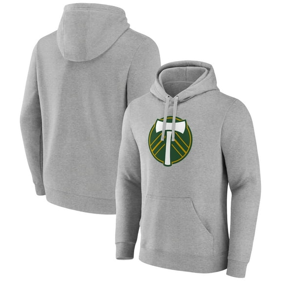Men's Gray Portland Timbers Official Logo Pullover Hoodie
