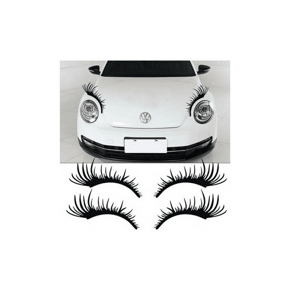 Black Eyelash Bumper Stickers Eyelash Stickers Car Decoration