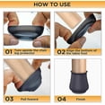 thumbnail image 3 of 16 protectores de suelo para patas de silla, fundas de silicona para proteger el suelo, almohadillas antideslizantes de fieltro para muebles., 3 of 4