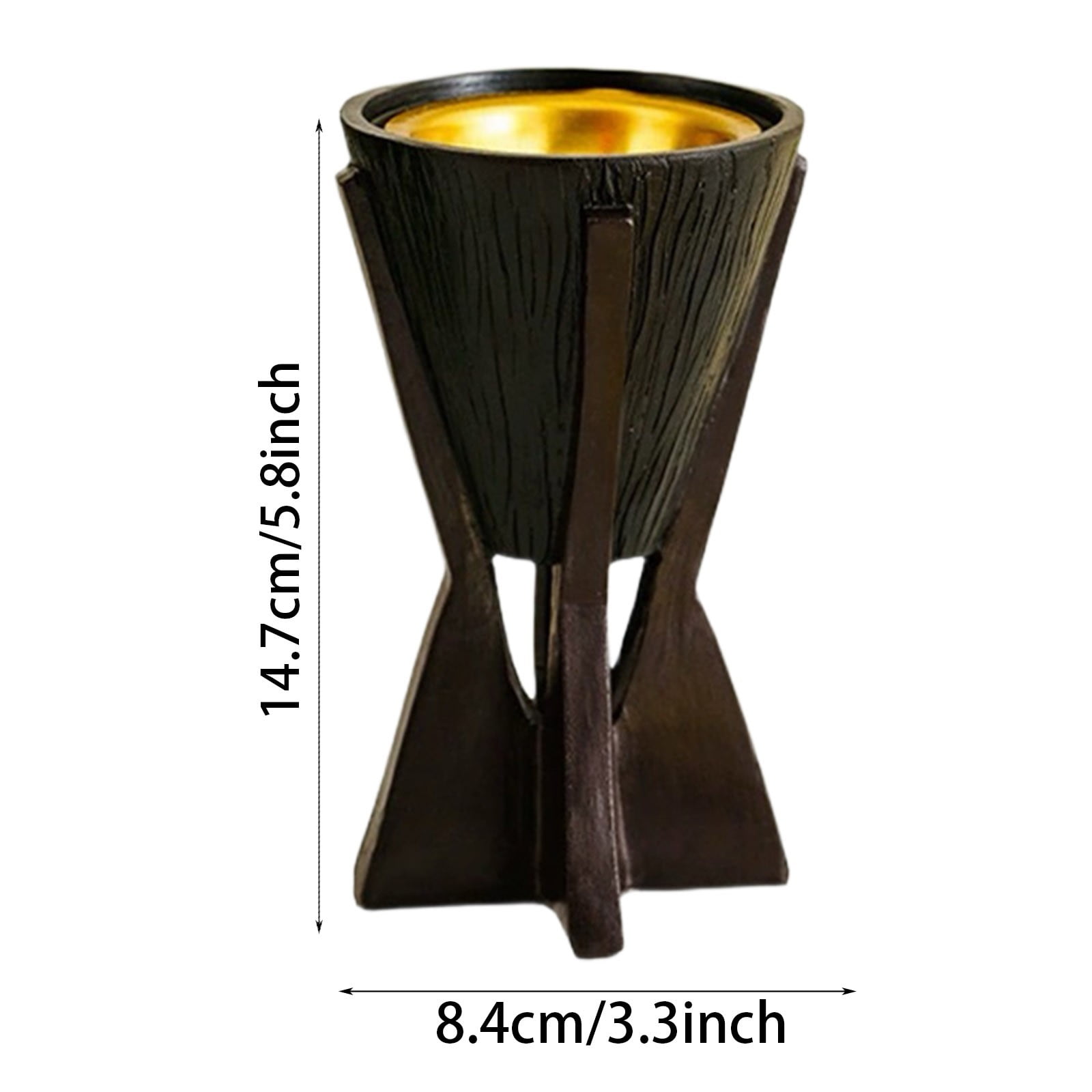 Arabian Incense Burner - Metal Bakhoor Burner Holder, Middle Eastern Style Oud & Frankincense Aroma Censer for Yoga, Spa, Office, Home Decor