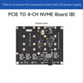 thumbnail image 3 of for 5 PCIe to 4-CH M.2 NVMe Adapter Board (EU), 3 of 5