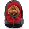 thumbnail image 1 of Sacs à Dos pour Chien Petit Chiot Sac de Voyage pour Animaux, 40*35*27cm, Rouge, 1 of 5