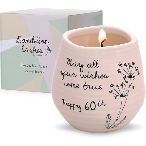 Pavilion Gift Company Candle Holder, 8 Oz, 3.5"H, Pink, Black