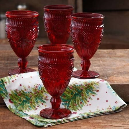 The Pioneer Woman Adeline 12 oz Goblet, Set of 4