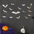 thumbnail image 4 of Halloween Wall Decals, Haunted House, Scary Ghost, Bats Wall Stickers for Living Room, Pumpkins Window Clings Stickers, Vinyl Festival Wall Decor Murals, 4 of 7
