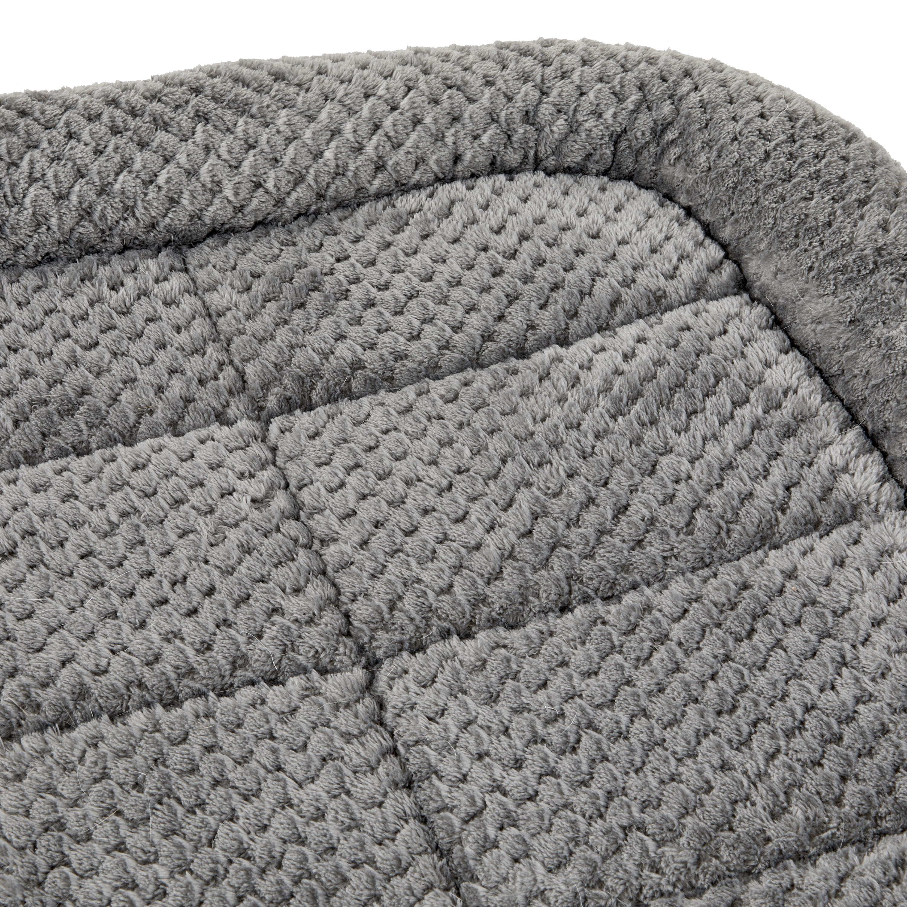 (4 pack) Vibrant Life Small/Medium Soft Cozy Crate Mat, Gray, 24 in x 18 in