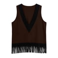 thumbnail image 4 of LVHAOGJOB Débardeurs Unis pour Femmes V Neck Sans Manches Chandails d'Été à Enfiler pour Femmes, 4 of 8