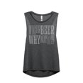 thumbnail image 1 of Wine Or Beer Why Not Both Women's Fashion Sleeveless Muscle Tank Top Tee Charcoal Grey Small, 1 of 4