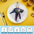 thumbnail image 6 of WYYP Hummingbird Flowers Polyester Dinner Napkin for Dining Table Kitchen Daily Party Housewarming Farmhouse Decor 6 PCS, 6 of 7
