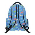 thumbnail image 2 of Psesaysky Cartoon Dinosaur Pattern Backpack for Girls with Padded Straps Lightweight Daypack, multi-tasche 17 Inch Kids Backpacks for Middle School Elementary Back to School, 2 of 9