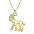thumbnail image 4 of Goat Pendant Necklace for Women Lovely Animal Stainless Steel Jewelry Men Necklace, 4 of 4