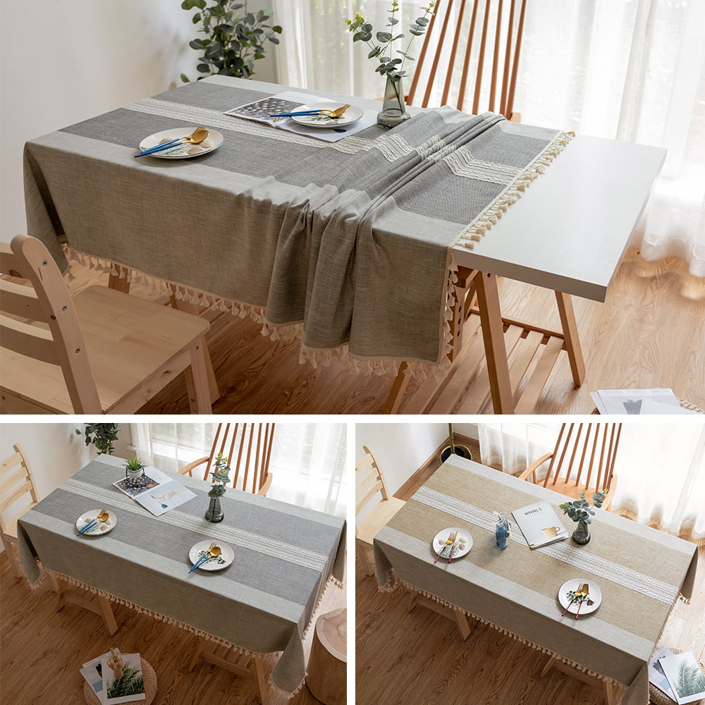 Tablecloth Rectangle Square Tea Table Cloth Cover Dining Party Wedding Plain New 