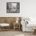 thumbnail image 3 of Stupell Industries Rustic Lodge Lone Stag in Birch Forest Black Floating Frame Canvas Art, 21 x 17, by Franklyn Gregory, 3 of 8