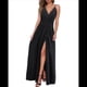 thumbnail image 3 of Vestido de Verano para Mujer, con Estampado Floral, Tirantes Finos, Informal, Bohemio, con Abertura para Playa, y Fluido. Negro S, 3 of 6