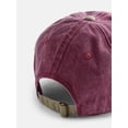 thumbnail image 3 of No Boundaries Women's Cotton Twill Baseball Hat, Red, 3 of 3