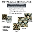 thumbnail image 4 of Designart "Art Deco Glam In Black & Gold" Damask Wall Art Set Of 5 - Gold Bohemian Wall Living Room Decor Set, 4 of 6