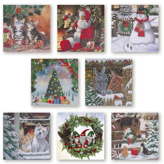 Crystal Art® Christmas Card Box Set Diamond Painting