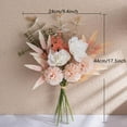 thumbnail image 3 of KIRIFLY Artificial Flowers Silk Flower Bouquet Decor Realistic Retro Flowers Arrangements Wedding Decoration Table Centerpieces(Champagne), 3 of 8
