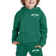thumbnail image 2 of WOYY Big Girls Clothes Set New York Print Hoodie Sweatpants Outfits, Sizes 9-10, 2 of 5