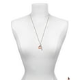 thumbnail image 3 of Delight Jewelry Resin Penguin with Red Scarf Silvertone Live the Life You Have Imagined Bar Charm Necklace, 23", 3 of 4