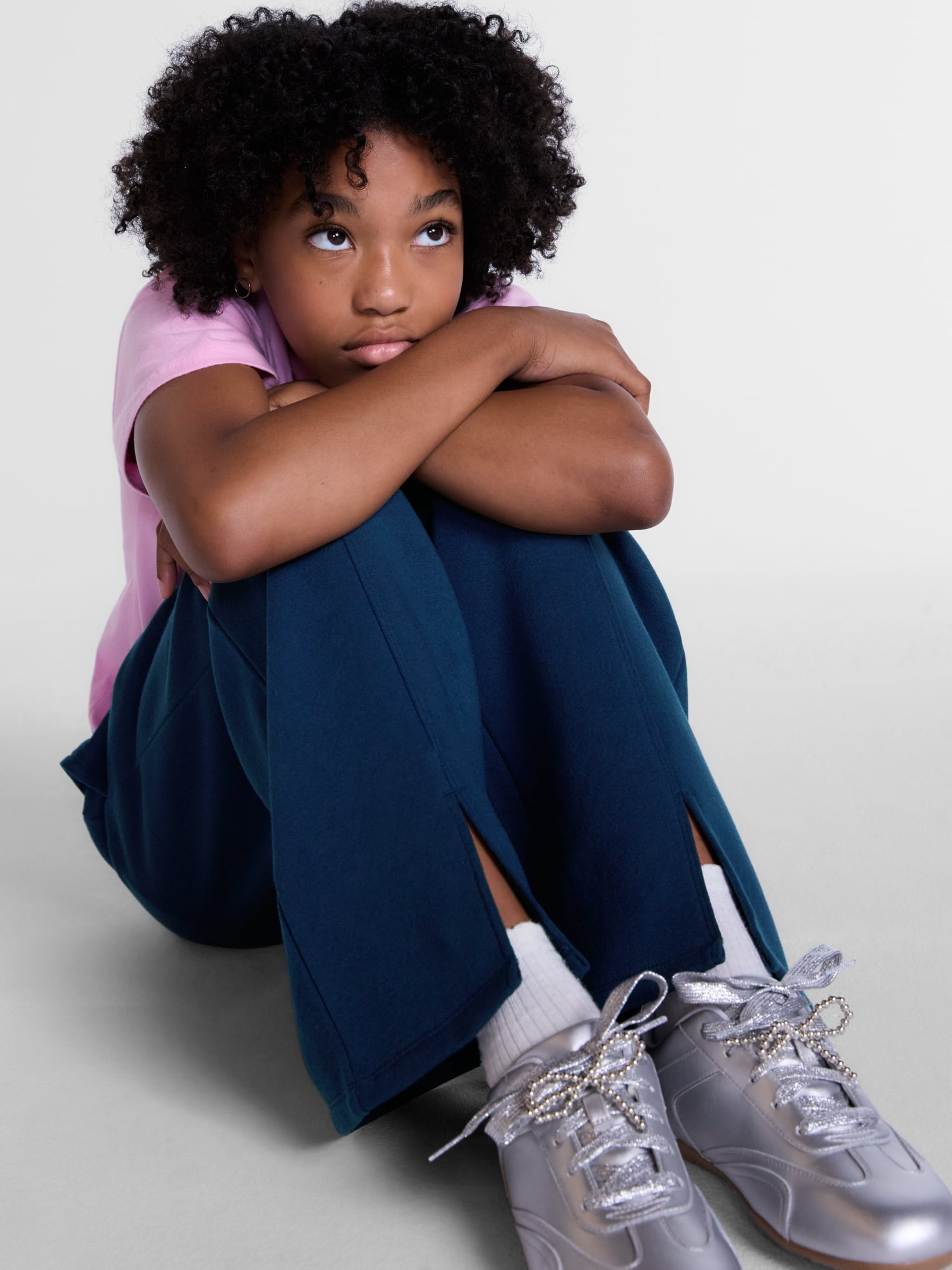 Weekend Academy Girls Fleece Wide Leg Pants, Sizes 4-18